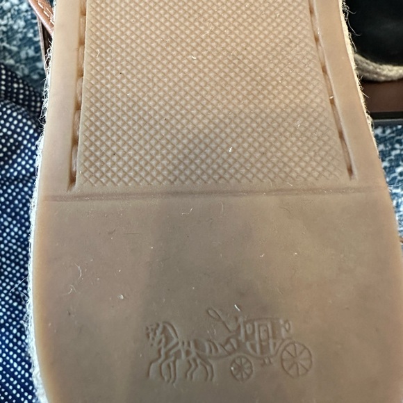 ▫️Coach▫️Rita Black Nappa Leather Espadrilles - Picture 10 of 11